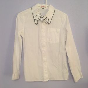 Cat Button Up